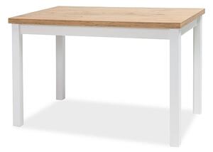Jedálenský stôl Alfred (dub + biela) (pre 4 osoby). Vlastná spoľahlivá doprava až k Vám domov. 1049845