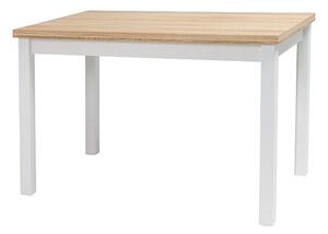 Jedálenský stôl Alfred (dub + biela) (pre 4 osoby). Vlastná spoľahlivá doprava až k Vám domov. 1049842