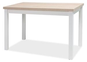 Jedálenský stôl Alfred (dub + biela) (pre 4 osoby). Vlastná spoľahlivá doprava až k Vám domov. 1049848