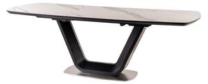 Rozkladací jedálenský stôl 160-220 cm Amanda (čierna) (pre 8 a viac osôb). Vlastná spoľahlivá doprava až k Vám domov. 1049882