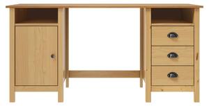 Písací stôl Hill, medovo hnedý 150x50x74 cm, borovicový masív
