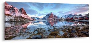 Obraz - Východ slnka nad Reine (120x50 cm)
