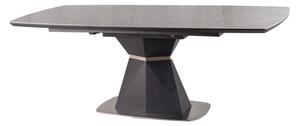 Rozkladací jedálenský stôl 160-210 cm Cecelia (sivá + čierna) (pre 8 a viac osôb). Vlastná spoľahlivá doprava až k Vám domov. 1050068