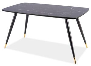 Jedálenský stôl Celestina (čierna + čierna) (pre 4 až 6 osôb). Vlastná spoľahlivá doprava až k Vám domov. 1050076