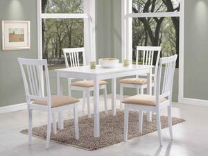 Jedálenský stôl Franklyn (biela + biela) (pre 4 osoby). Vlastná spoľahlivá doprava až k Vám domov. 1050151