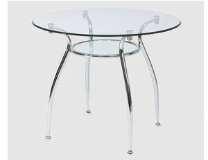 Jedálenský stôl Francisca (sklo + chrómová) (pre 4 osoby). Vlastná spoľahlivá doprava až k Vám domov. 1050150