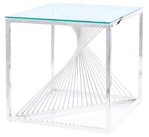 Konferenčný stolík Freddie (sklo + chrómová). Vlastná spoľahlivá doprava až k Vám domov. 1050153