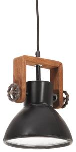 Industriálna závesná lampa 25 W, čierna, okrúhla 19 cm E27