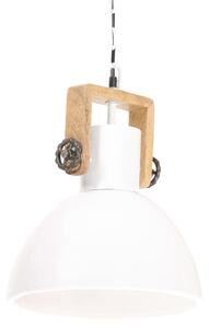 Industriálna závesná lampa 25 W biela 30 cm okrúhla E27