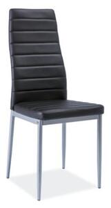Jedálenská stolička Harold (čierna + hliník). Vlastná spoľahlivá doprava až k Vám domov. 1050212