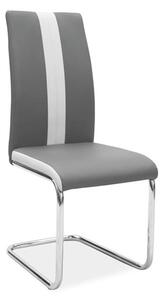 Jedálenská stolička Harold (sivá + chrómová). Vlastná spoľahlivá doprava až k Vám domov. 1050206