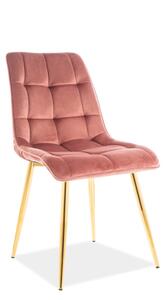 Jedálenská stolička Charlie (ružová + zlatá). Vlastná spoľahlivá doprava až k Vám domov. 1050313