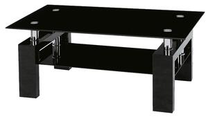Konferenčný stolík Lilla (sklo + čierna). Vlastná spoľahlivá doprava až k Vám domov. 1050418