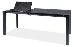 Rozkladací jedálenský stôl 120-180 cm Marissa (čierna + čierna) (pre 4 až 8 osôb). Vlastná spoľahlivá doprava až k Vám domov. 1050490
