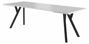 Rozkladací jedálenský stôl 90-240 cm Marion (biela + čierna) (pre 8 a viac osôb). Vlastná spoľahlivá doprava až k Vám domov. 1050483