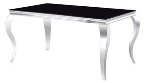 Jedálenský stôl 150 cm Pria (čierna + chrómová) (pre 4 až 6 osôb). Vlastná spoľahlivá doprava až k Vám domov. 1050746