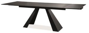 Rozkladací jedálenský stôl 160-240 cm Shelia (čierna + čierna) (pre 8 a viac osôb). Vlastná spoľahlivá doprava až k Vám domov. 1050793
