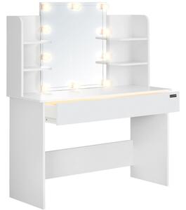 Toaletný stolík Lucia biela 108x140x40cm LED