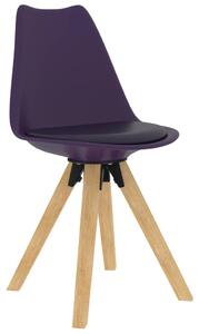 Jedálenské stoličky 6 ks, fialové