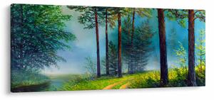 Obraz - Olejomaľba krajiny (120x50 cm)