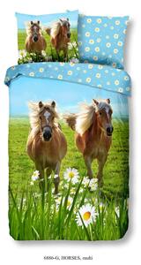 Good Morning Posteľná bielizeň pre deti Horses 140x200/220 cm