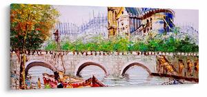 Obraz - Olejomaľba mesta (120x50 cm)