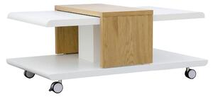 KONFERENČNÝ STOLÍK, biela, divoký dub, kompozitné drevo, 110/66/45 cm MID.YOU - Stolíky do obývačky, Online Only