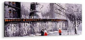 Obraz - Olejomaľba mesta II. (120x50 cm)