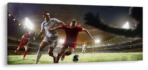 Obraz - Futbalisti v akcii (120x50 cm)