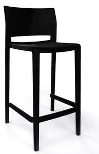 GABER - Barová stolička BAKHITA nízka, čierna