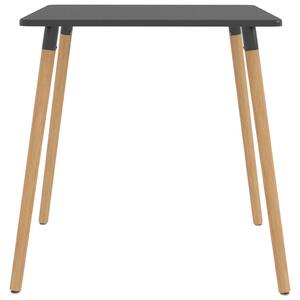 Jedálenský stôl, sivý 80x80x75 cm, kov