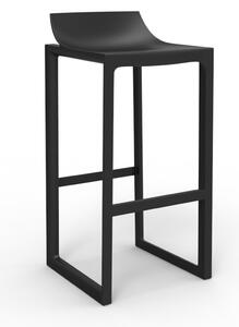 VONDOM - Barová stolička WALL STREET - čierna