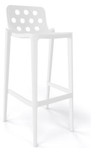 GABER - Barová stolička ISIDORO 66 - nízka, biela