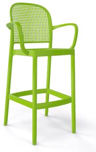 GABER - Barová stolička PANAMA B - vysoká, zelená