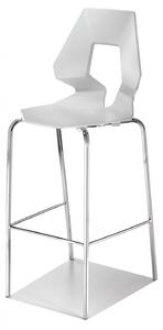 GABER - Barová stolička PRODIGE - nízka, biela/chróm
