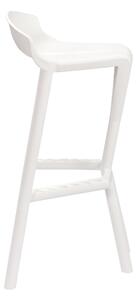 GABER - Barová stolička SHIVER - vysoká, biela