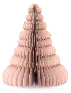 Papierová vianočná dekorácia X-Mas Tree, Beige, 15 cm