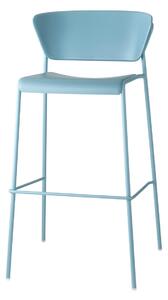 SCAB - Barová stolička LISA TECHNOPOLYMER vysoká - modrá