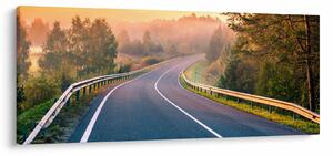 Obraz - Cesta pri východe slnka (120x50 cm)