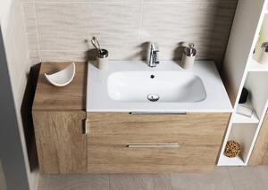 SANOVIT, PIEDRA keramické umývadlo nábytkové 81x46,5cm, biela, 43081
