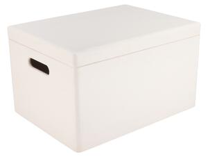 ČistéDrevo Drevený box s viekom 40x30x23 cm - biely