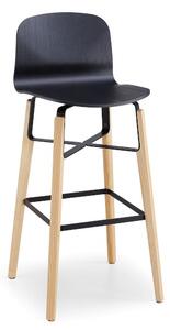 MIDJ - Drevená barová stolička LIÙ