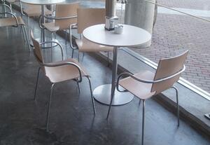 LAPALMA - Výškovo nastaviteľný stôl BRIO štvorcový, 52 - 72 cm