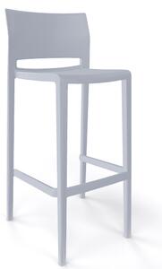 GABER - Barová stolička BAKHITA - vysoká, sivá