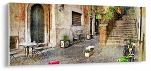 Obraz - Staré ulice Ríma (120x50 cm)
