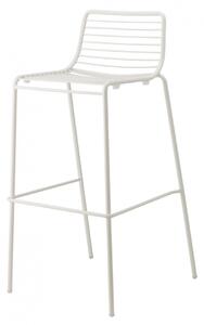 SCAB - Vysoká barová stolička SUMMER - biela
