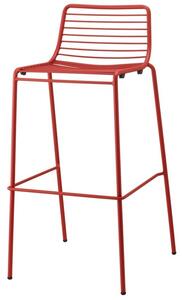 SCAB - Vysoká barová stolička SUMMER - červená