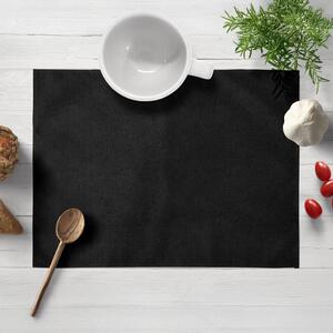 Biante Prestieranie na stôl/imitácia brúsenej kože Alcantara ALC-012 Čierne 30x40 cm