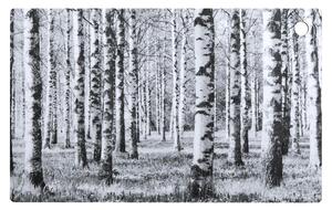 Miiko Design Doska Birch Forest 35x22cm, čierno-biela