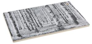 Miiko Design Doska Birch Forest 35x22cm, čierno-biela